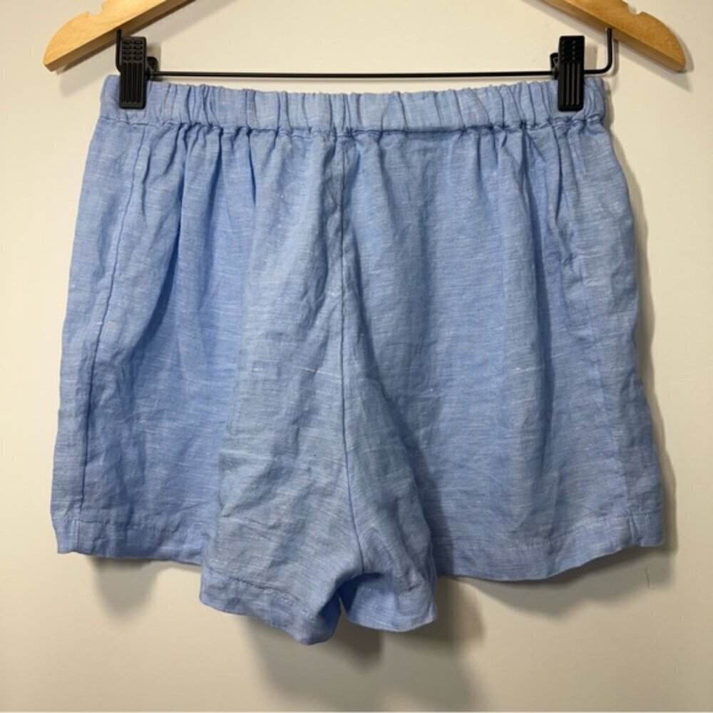 MONOPRIX PREMIUM CELESTE LINEN SHORT SIZE S - Picture 6 of 9